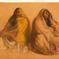 Figuras Sentadas by Francisco Zuniga - Mourlot Editions - Fine_Art - Poster - Lithograph - Wall Art - Vintage - Prints - Original