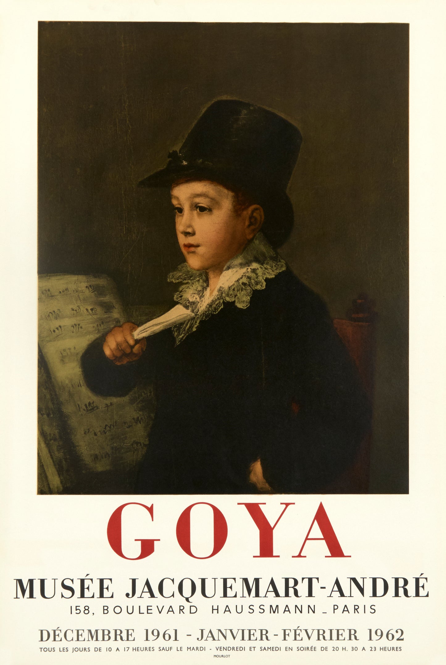 Portrait of Mariano Goya - Musee Jacquemart-André (after) Francisco de Goya, 1961 - Mourlot Editions - Fine_Art - Poster - Lithograph - Wall Art - Vintage - Prints - Original