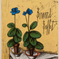 Primeveres bleues, (variant from the poster) by Bernard Buffet, 1980 - Mourlot Editions - Fine_Art - Poster - Lithograph - Wall Art - Vintage - Prints - Original