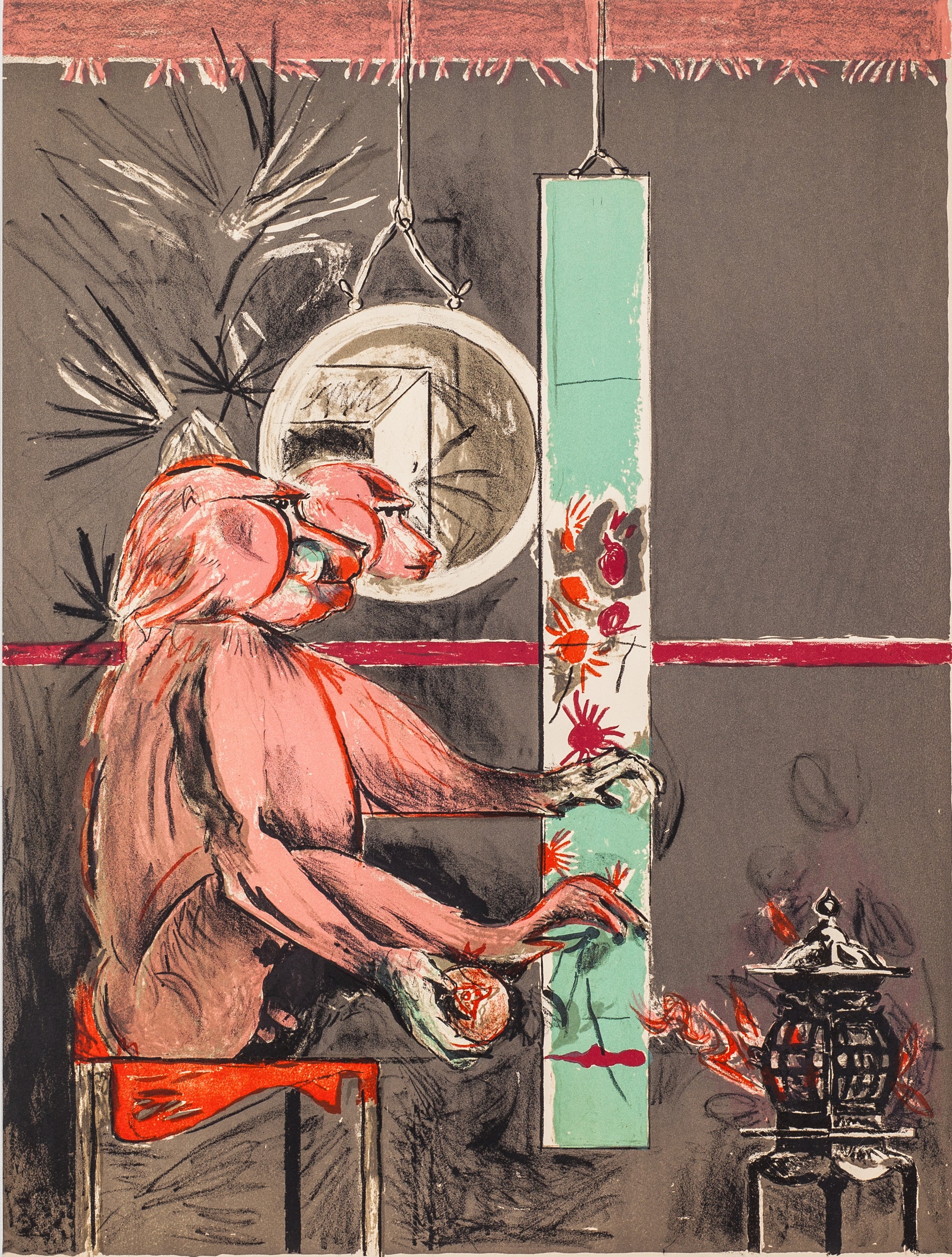 Cynocephalus by Graham Sutherland - Mourlot Editions - Fine_Art - Poster - Lithograph - Wall Art - Vintage - Prints - Original