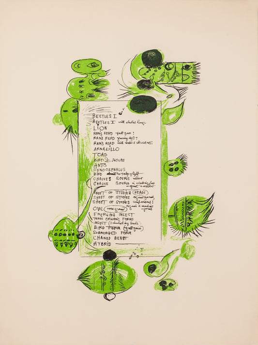 Green by Graham Sutherland - Mourlot Editions - Fine_Art - Poster - Lithograph - Wall Art - Vintage - Prints - Original