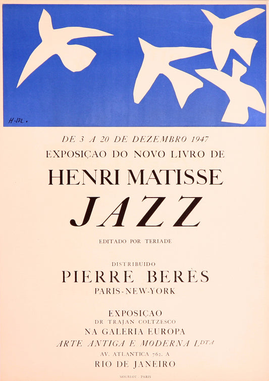 Jazz (Portuguese) by Henri Matisse - Mourlot Editions - Fine_Art - Poster - Lithograph - Wall Art - Vintage - Prints - Original