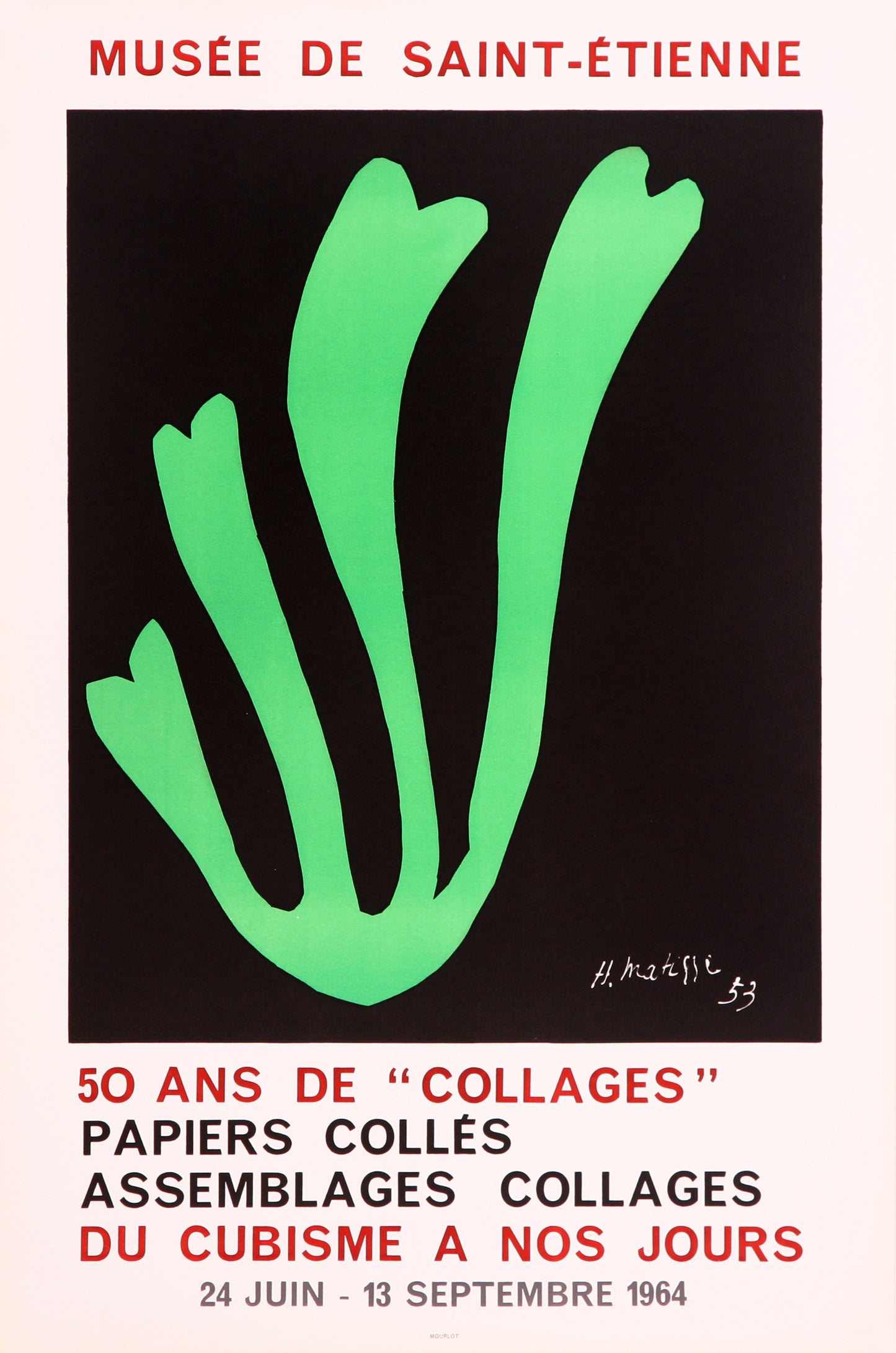 Algue Verte - Musée de Saint Etienne (after) Henri Matisse, 1964 - Mourlot Editions - Fine_Art - Poster - Lithograph - Wall Art - Vintage - Prints - Original