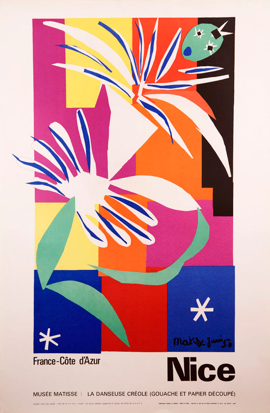 Musée Matisse Danseuse Créole by Henri Matisse, 1965 - Mourlot Editions - Fine_Art - Poster - Lithograph - Wall Art - Vintage - Prints - Original