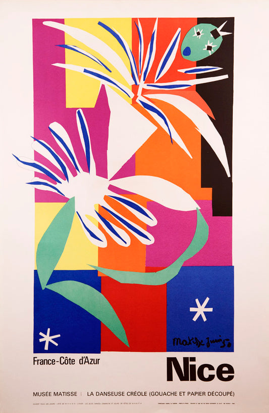 Musée Matisse Danseuse Créole by Henri Matisse, 1965 - Mourlot Editions - Fine_Art - Poster - Lithograph - Wall Art - Vintage - Prints - Original