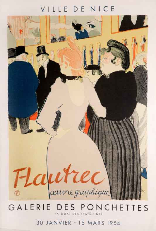 Galerie Des Ponchettes (after) Henri de Toulouse Lautrec, 1954 - Mourlot Editions - Fine_Art - Poster - Lithograph - Wall Art - Vintage - Prints - Original