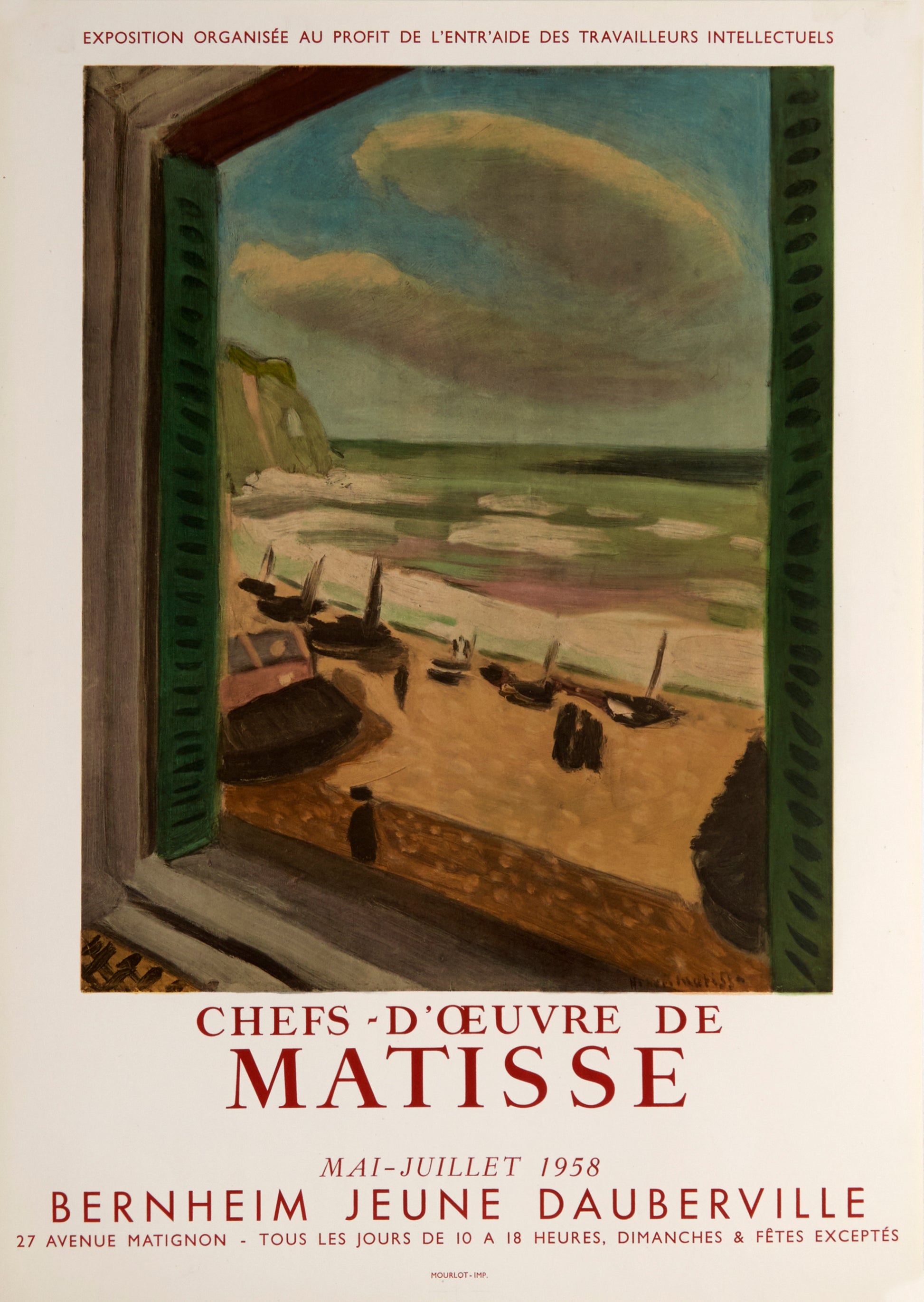 Galerie Bernheim Jeune (after) Henri Matisse, 1958 - Mourlot Editions - Fine_Art - Poster - Lithograph - Wall Art - Vintage - Prints - Original