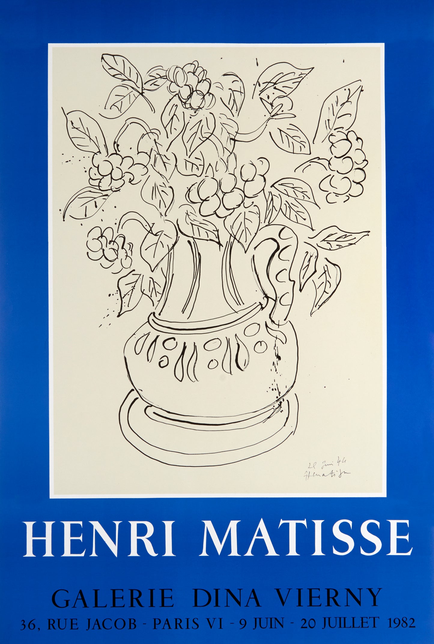 Galerie Dina Vierny after Henri Matisse, 1982 - Mourlot Editions - Fine_Art - Poster - Lithograph - Wall Art - Vintage - Prints - Original