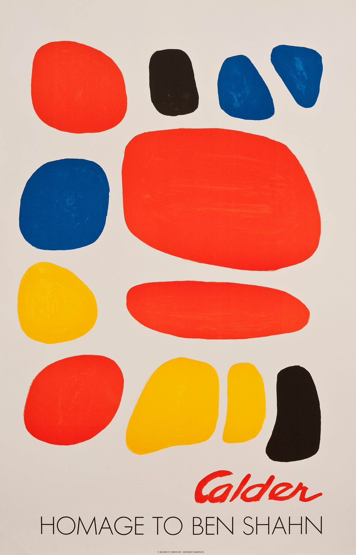 Homage to Ben Shahn by Alexander Calder, 1975 - Mourlot Editions - Fine_Art - Poster - Lithograph - Wall Art - Vintage - Prints - Original