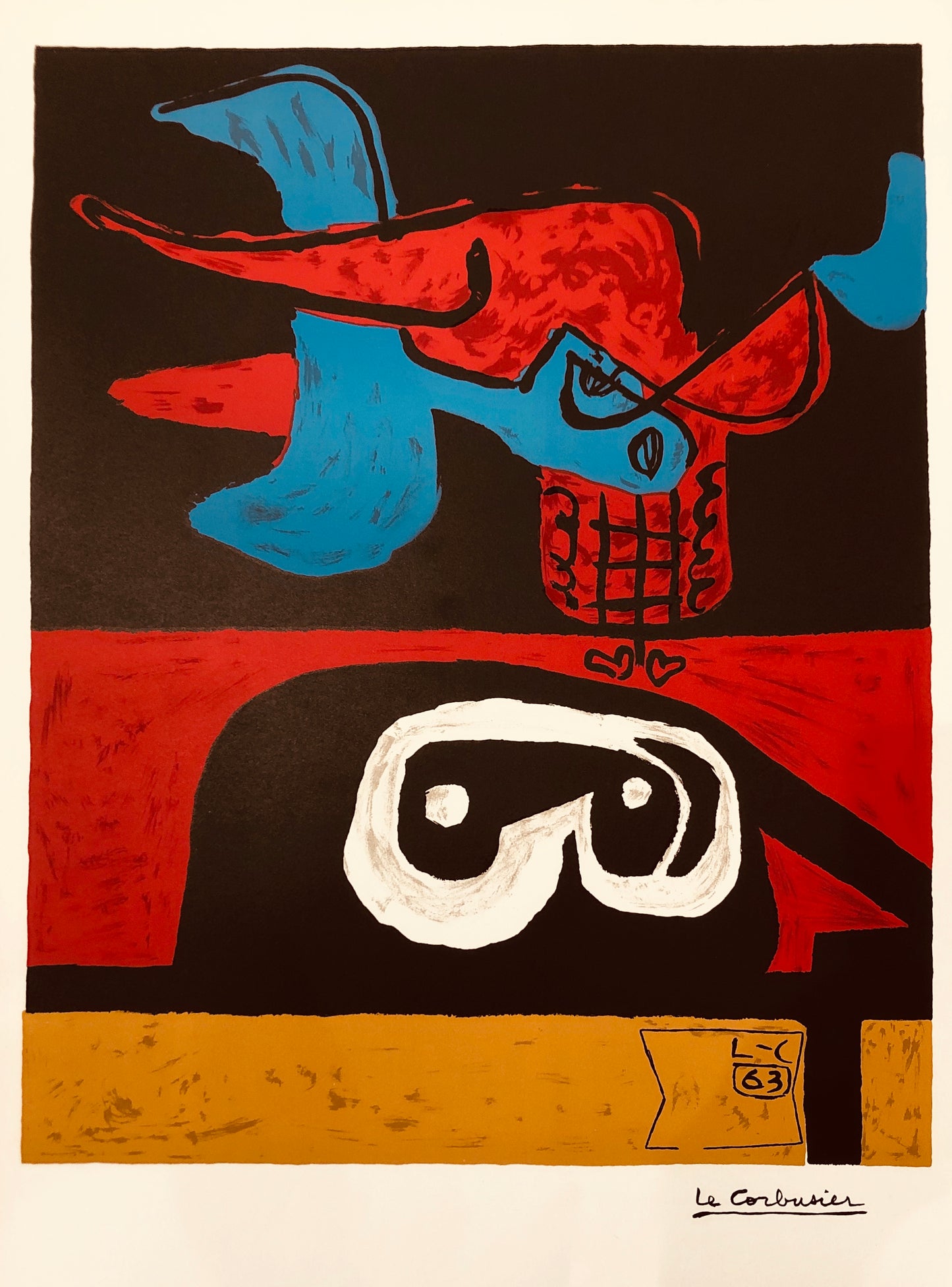 "Otherwordly" by Le Corbusier, 1963 - Mourlot Editions - Fine_Art - Poster - Lithograph - Wall Art - Vintage - Prints - Original