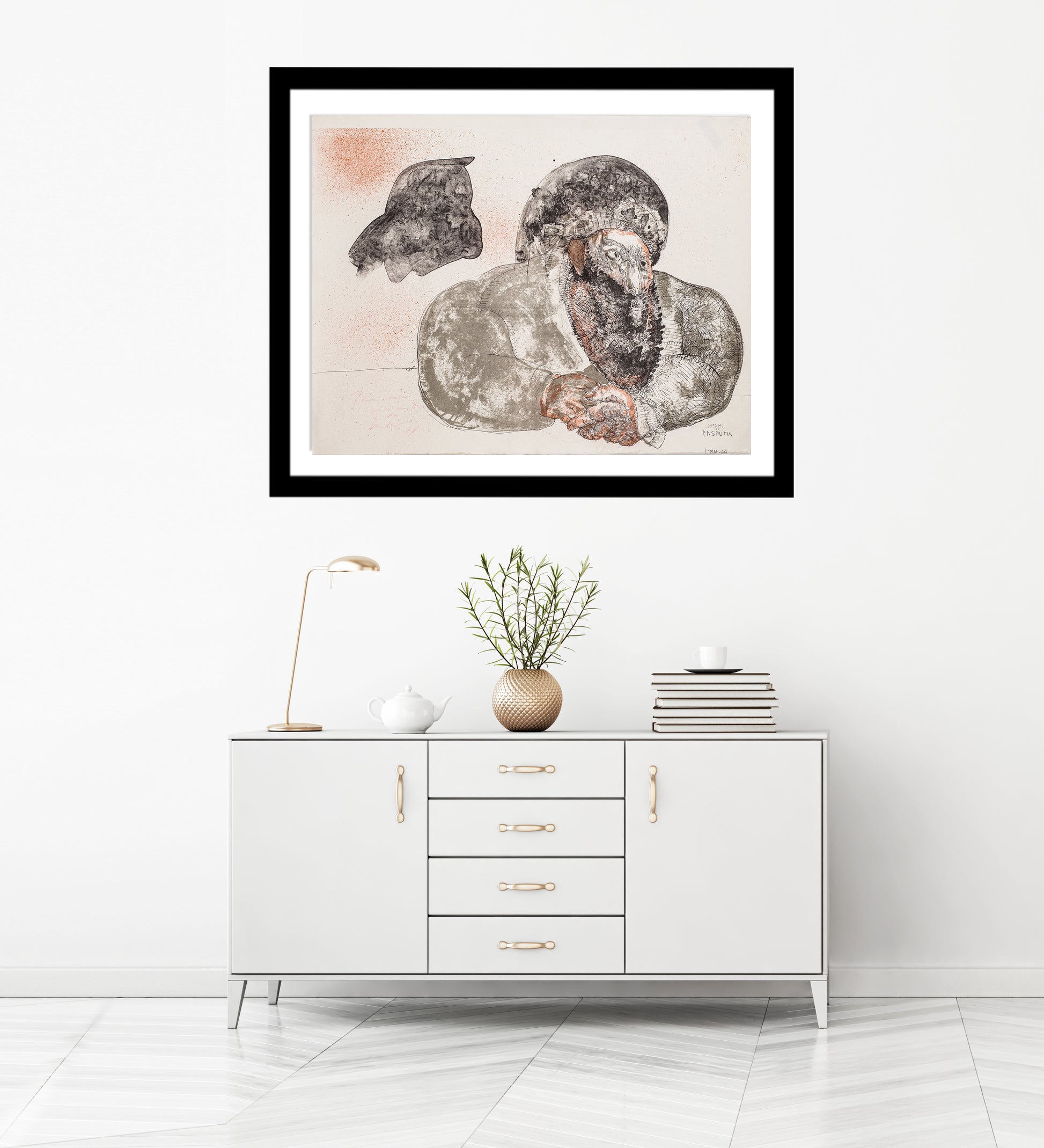 Dreams by Rasputin by Jose Luis Cuevas - Mourlot Editions - Fine_Art - Poster - Lithograph - Wall Art - Vintage - Prints - Original