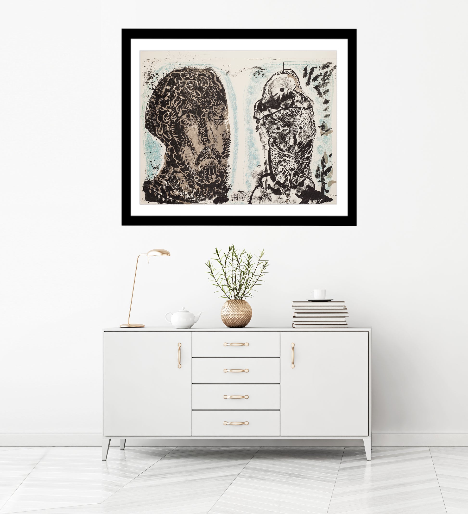 Van Gogh's Criminal Obsessions by Jose Luis Cuevas - Mourlot Editions - Fine_Art - Poster - Lithograph - Wall Art - Vintage - Prints - Original