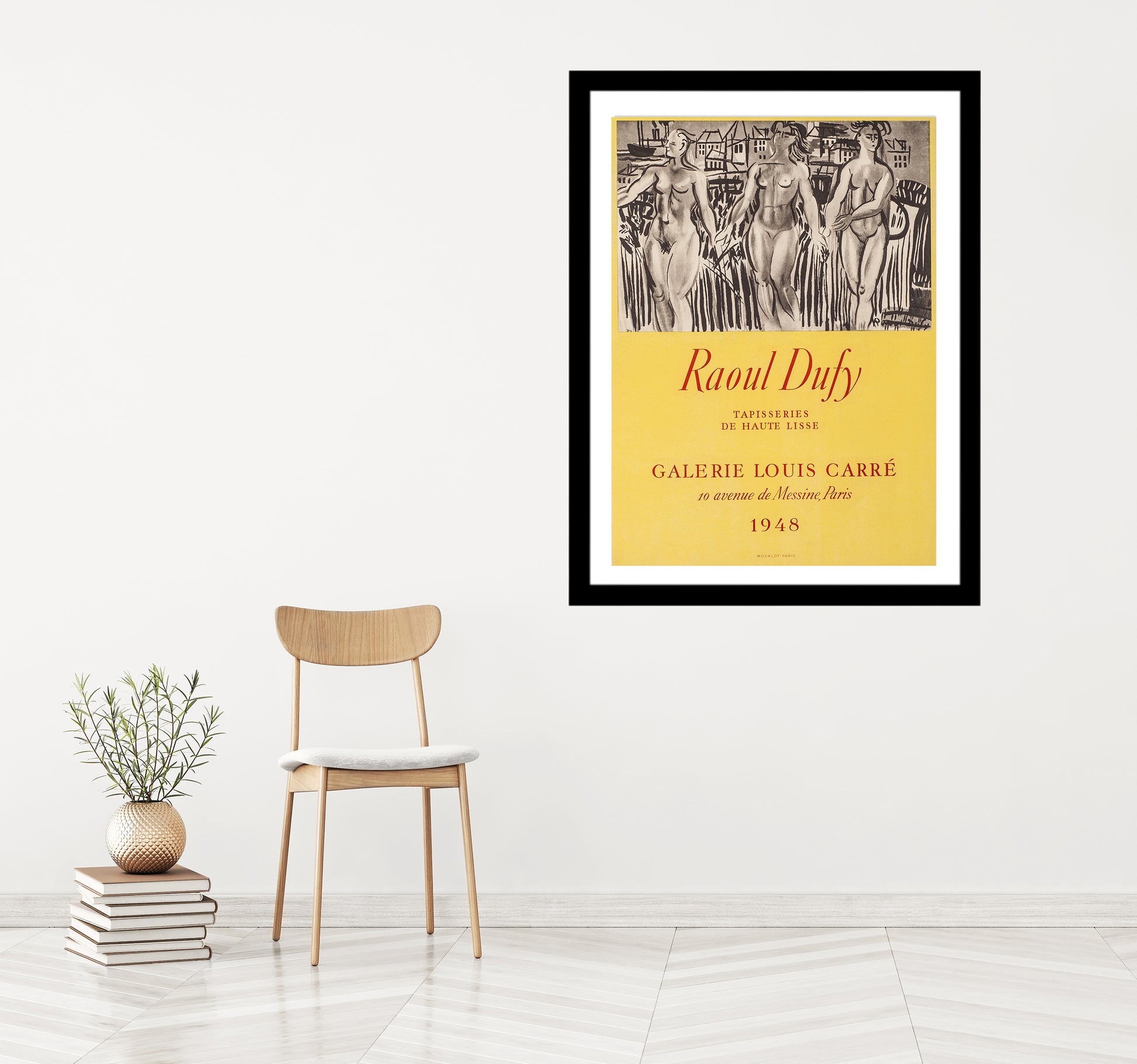 Galerie Louis Carré, 1948 by Raoul Dufy - Mourlot Editions - Fine_Art - Poster - Lithograph - Wall Art - Vintage - Prints - Original