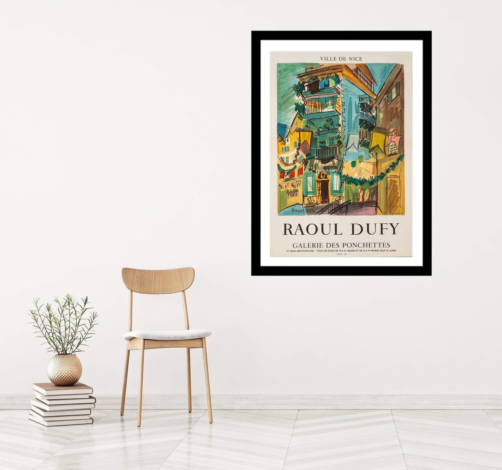 Galerie des Ponchettes (after) Raoul Dufy, 1958 - Mourlot Editions - Fine_Art - Poster - Lithograph - Wall Art - Vintage - Prints - Original