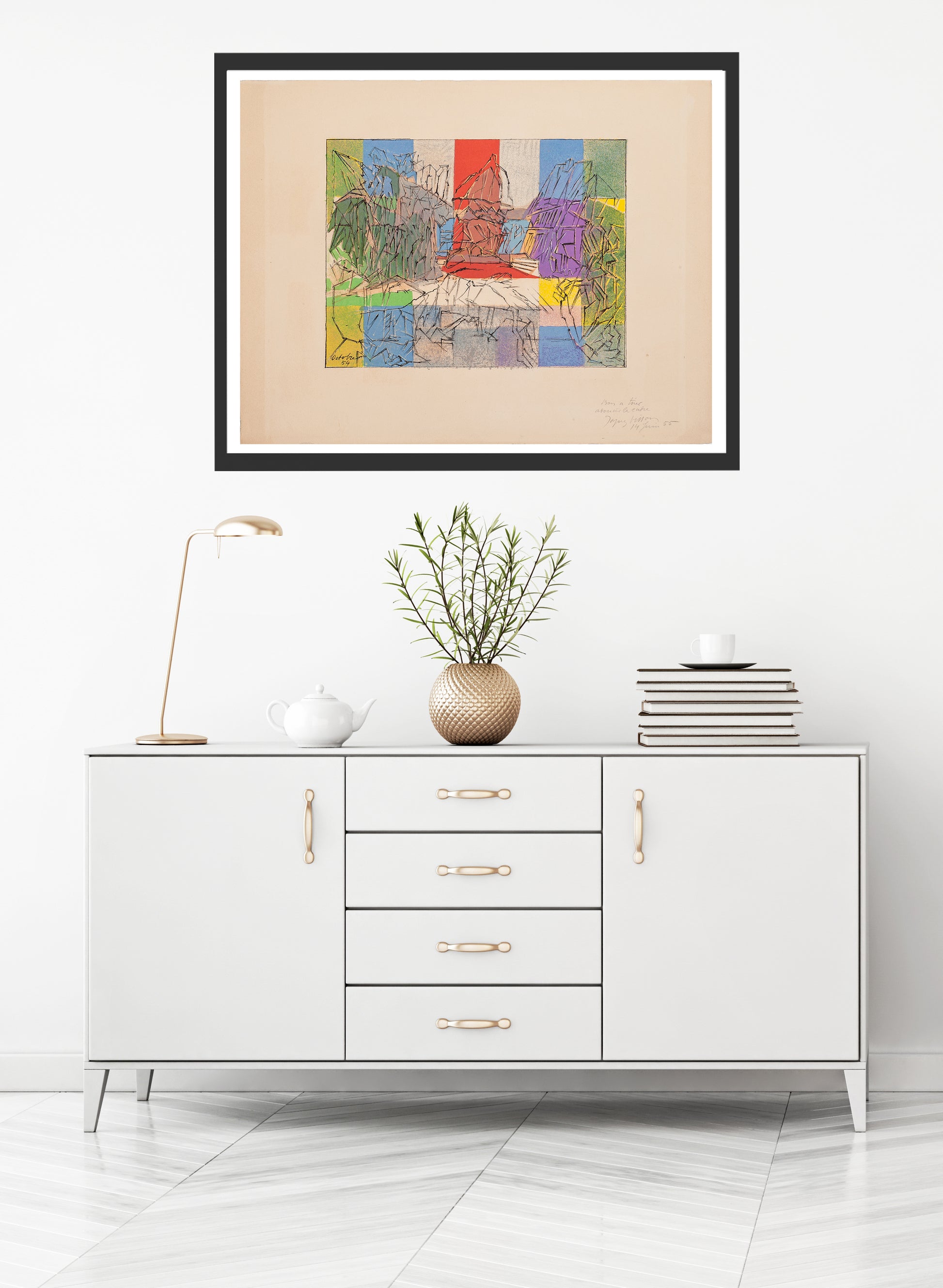 Le Pigeonnier Normand, Suite Mourlot by Jacques Villon - Mourlot Editions - Fine_Art - Poster - Lithograph - Wall Art - Vintage - Prints - Original