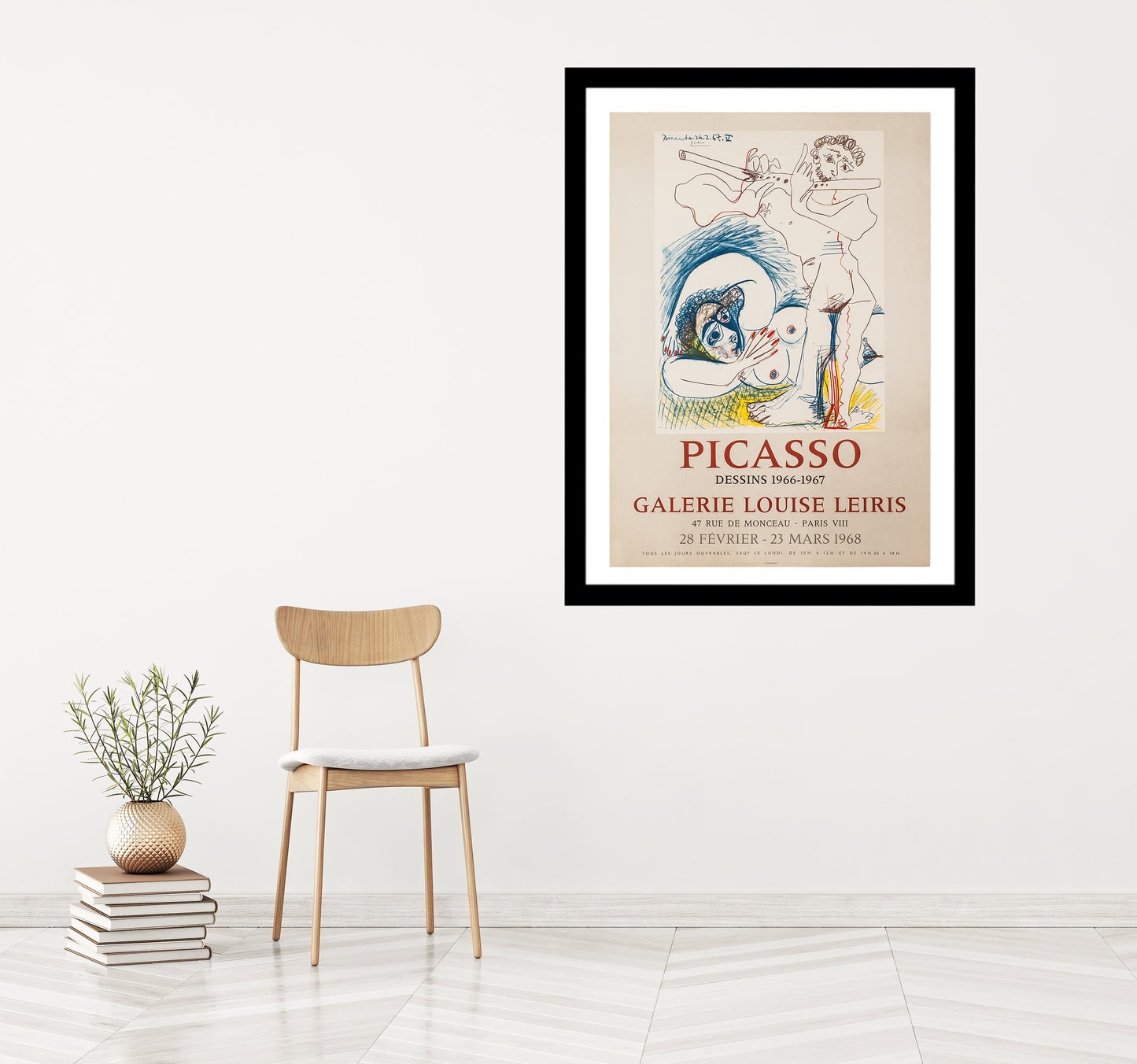 Dessins 1966-1967 - Galerie Louise Leiris (after) Pablo Picasso, 1968 - Mourlot Editions - Fine_Art - Poster - Lithograph - Wall Art - Vintage - Prints - Original