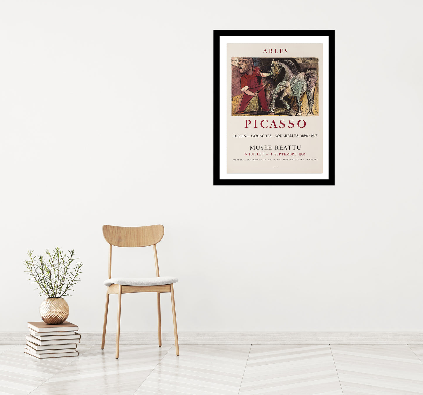 Musee Reattu -  Dessins, Gouaches, Aquarelles (after) Pablo Picasso, 1957 - Mourlot Editions - Fine_Art - Poster - Lithograph - Wall Art - Vintage - Prints - Original