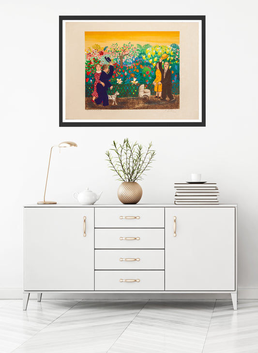 Bonjour Madame, bonjour monsieur by Lennart Jirlow - Mourlot Editions - Fine_Art - Poster - Lithograph - Wall Art - Vintage - Prints - Original