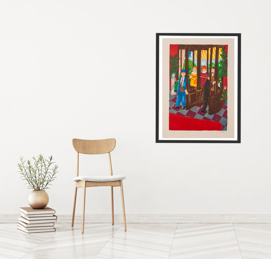 Svängdörren by Lennart Jirlow - Mourlot Editions - Fine_Art - Poster - Lithograph - Wall Art - Vintage - Prints - Original