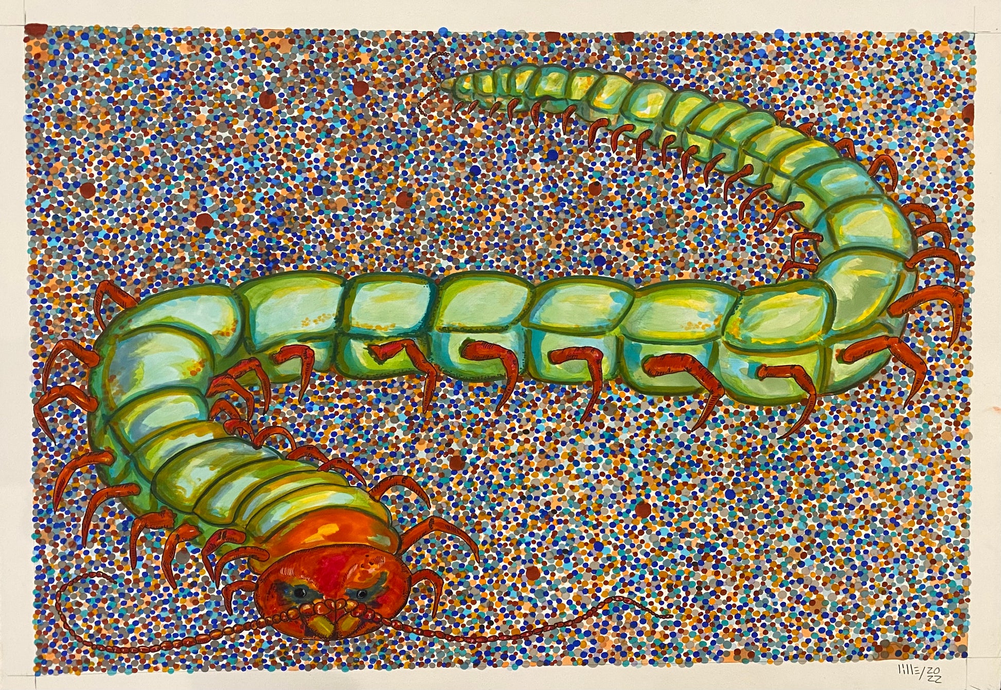 Millipede Reeves by Richard Lilley - Mourlot Editions - Fine_Art - Poster - Lithograph - Wall Art - Vintage - Prints - Original