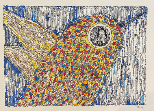 Humming Bird Reeves by Richard Lilley - Mourlot Editions - Fine_Art - Poster - Lithograph - Wall Art - Vintage - Prints - Original