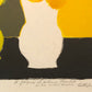 White Vase with Flowers by Bernard Cathelin, 1992 - Mourlot Editions - Fine_Art - Poster - Lithograph - Wall Art - Vintage - Prints - Original