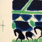 La Ronde des Chevaux de Cirque (Vert) by André Brasilier, 1970 - Mourlot Editions - Fine_Art - Poster - Lithograph - Wall Art - Vintage - Prints - Original