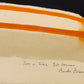 La Lionne Ecuyere (orange) by Andre Brasilier, 1971 - Mourlot Editions - Fine_Art - Poster - Lithograph - Wall Art - Vintage - Prints - Original
