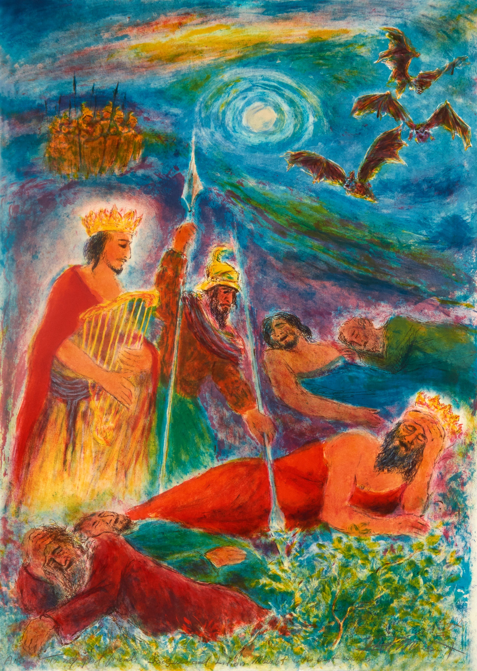Psalms of Psalms by Ira Moskowitz - Mourlot Editions - Fine_Art - Poster - Lithograph - Wall Art - Vintage - Prints - Original