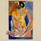Portrait d'une Jeune Fille by Jacques Villon, 1952 / 1972 - Mourlot Editions - Fine_Art - Poster - Lithograph - Wall Art - Vintage - Prints - Original