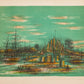 La Cité Fortifiée by Jean Carzou - Mourlot Editions - Fine_Art - Poster - Lithograph - Wall Art - Vintage - Prints - Original