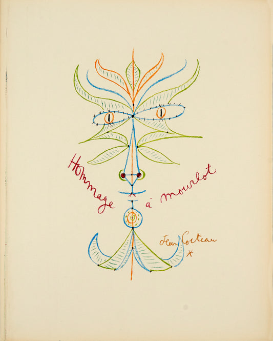 Tete de Faune - Hommage a Mourlot by Jean Cocteau, 1956 / 1975 - Mourlot Editions - Fine_Art - Poster - Lithograph - Wall Art - Vintage - Prints - Original