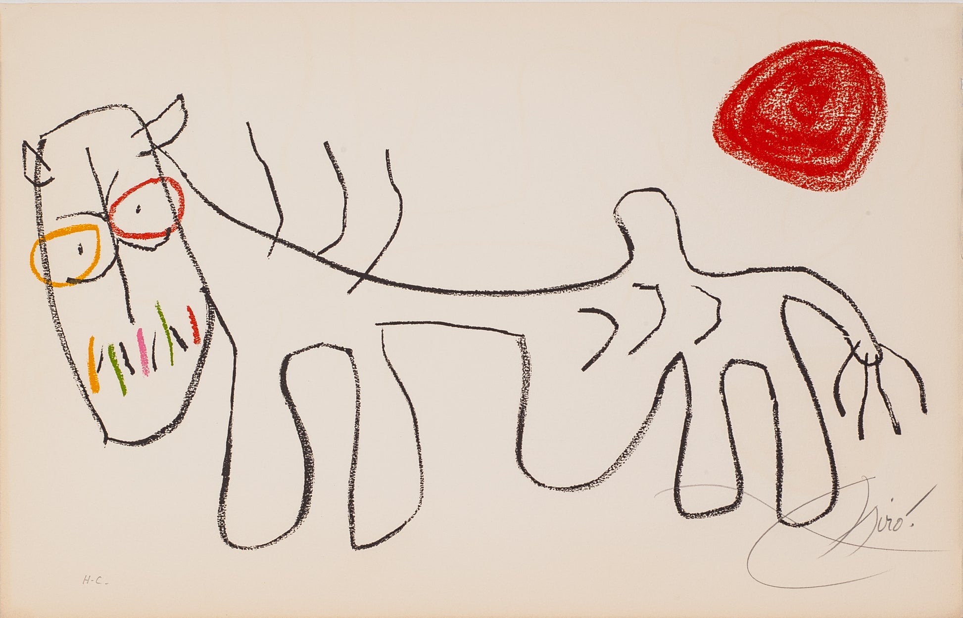 L'enfance d'Ubu, plate 1006 by Joan Miro, 1975 - Mourlot Editions - Fine_Art - Poster - Lithograph - Wall Art - Vintage - Prints - Original