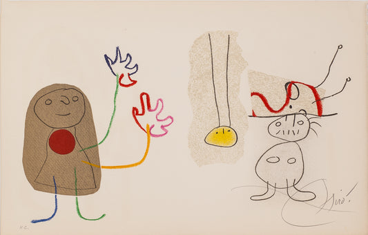 L'enfance d'Ubu: 1017 by Joan Miro - Mourlot Editions - Fine_Art - Poster - Lithograph - Wall Art - Vintage - Prints - Original