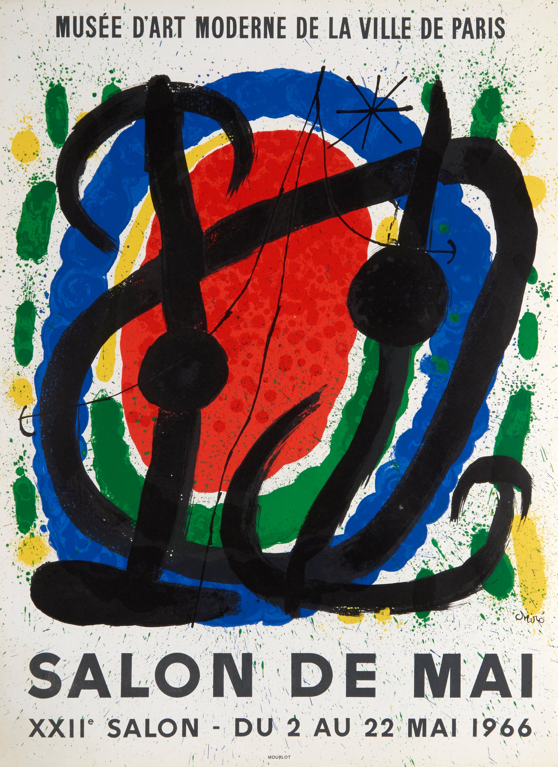 Salon de Mai by Joan Miro, 1966 - Mourlot Editions - Fine_Art - Poster - Lithograph - Wall Art - Vintage - Prints - Original