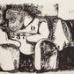Man in Jail by Jose Luis Cuevas - Mourlot Editions - Fine_Art - Poster - Lithograph - Wall Art - Vintage - Prints - Original