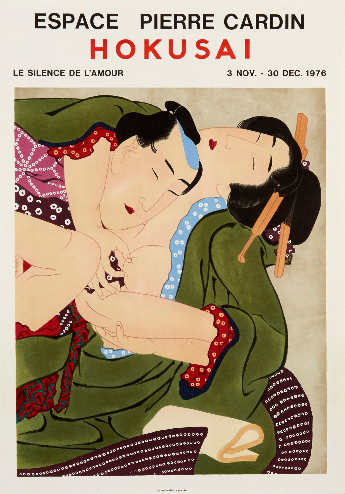 Hokusai - Espace Pierre Cardin by Katsushika Hokusai, 1976 - Mourlot Editions - Fine_Art - Poster - Lithograph - Wall Art - Vintage - Prints - Original