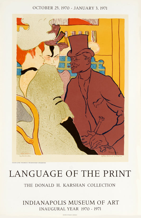L'anglais au Moulin Rouge (after) Henri de Toulouse-Lautrec, 1970 - Mourlot Editions - Fine_Art - Poster - Lithograph - Wall Art - Vintage - Prints - Original