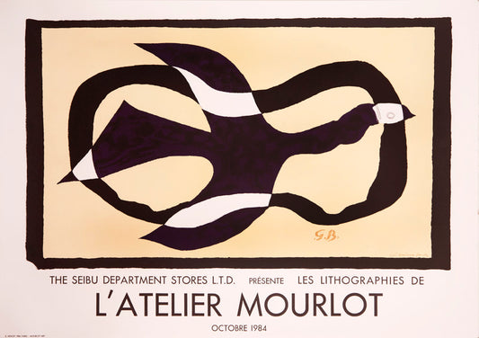 L'atelier Mourlot (after) Georges Braque, 1984 - Mourlot Editions - Fine_Art - Poster - Lithograph - Wall Art - Vintage - Prints - Original