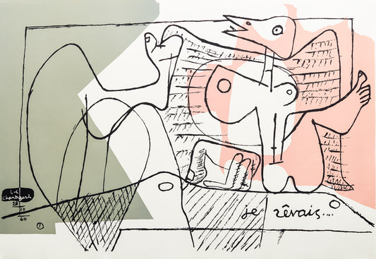 Je Révais by Le Corbusier, 1962 - Mourlot Editions - Fine_Art - Poster - Lithograph - Wall Art - Vintage - Prints - Original