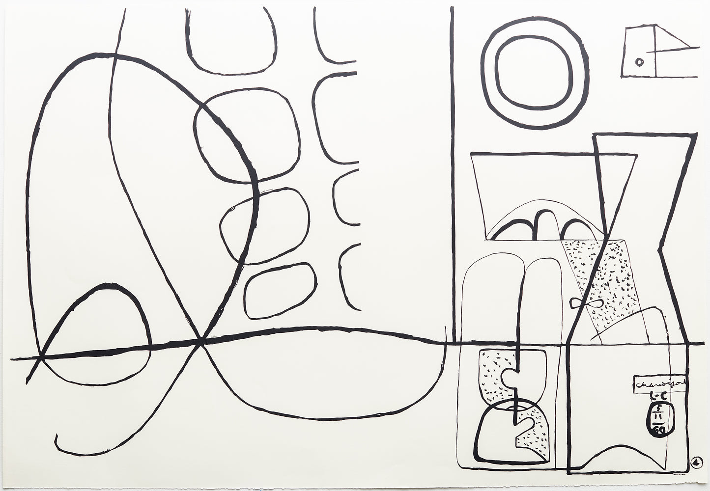 Jeux (B&W) by Le Corbusier, 1962 - Mourlot Editions - Fine_Art - Poster - Lithograph - Wall Art - Vintage - Prints - Original