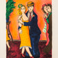Dansande par. by Lennart Jirlow - Mourlot Editions - Fine_Art - Poster - Lithograph - Wall Art - Vintage - Prints - Original