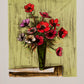 Bouquet d' Anémones (without text) by Bernard Buffet, 1990 - Mourlot Editions - Fine_Art - Poster - Lithograph - Wall Art - Vintage - Prints - Original