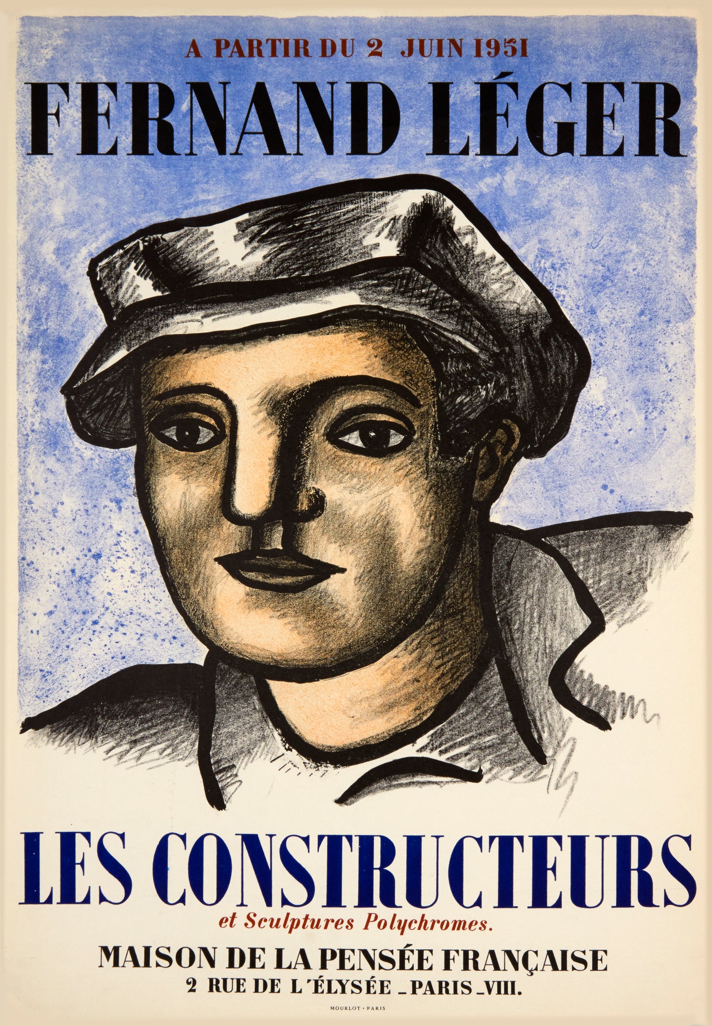 Les Constructeurs by Fernand Leger - Mourlot Editions - Fine_Art - Poster - Lithograph - Wall Art - Vintage - Prints - Original