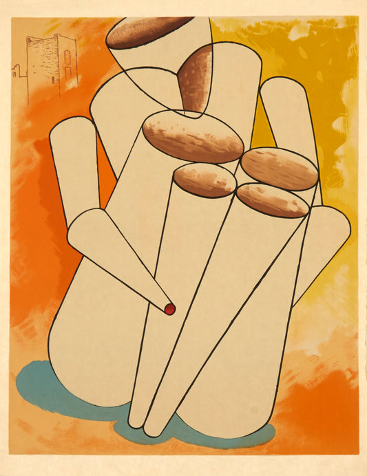 Personage by Man Ray, 1975 - Mourlot Editions - Fine_Art - Poster - Lithograph - Wall Art - Vintage - Prints - Original