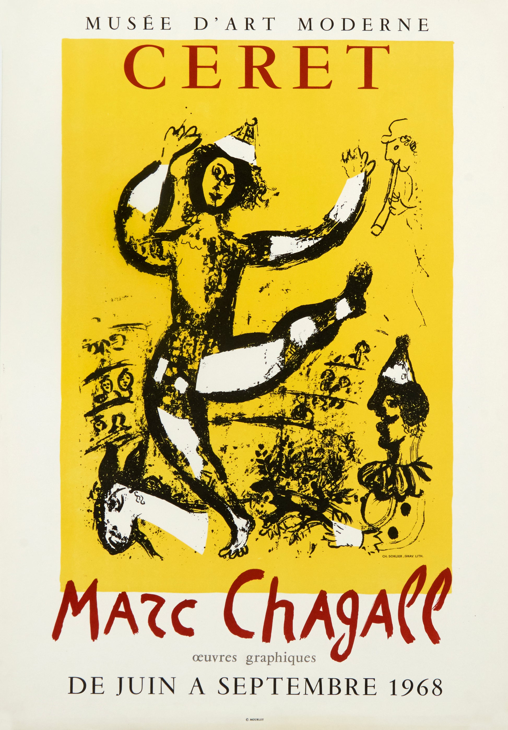 Le Cirque (after) Marc Chagall, 1968 - Mourlot Editions - Fine_Art - Poster - Lithograph - Wall Art - Vintage - Prints - Original