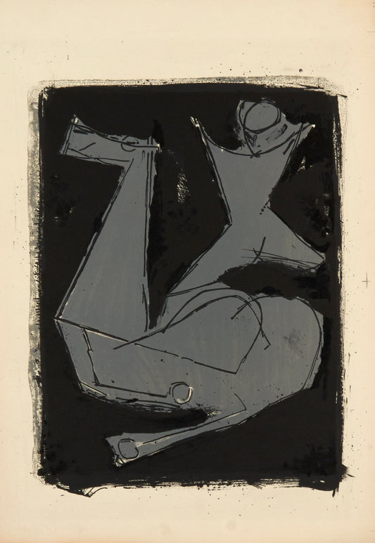 Guerriero by Marino Marini, 1963 - Mourlot Editions - Fine_Art - Poster - Lithograph - Wall Art - Vintage - Prints - Original