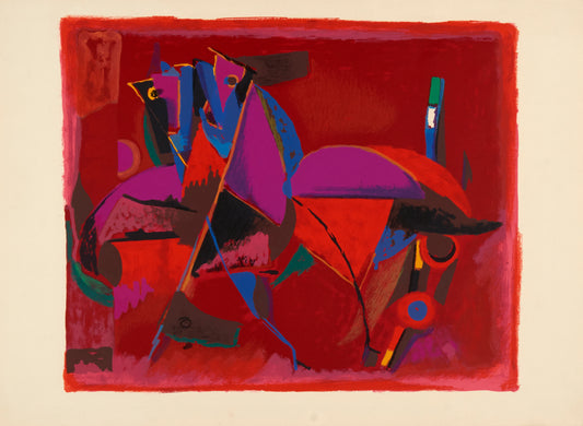 Quadriga by Marino Marini - Mourlot Editions - Fine_Art - Poster - Lithograph - Wall Art - Vintage - Prints - Original