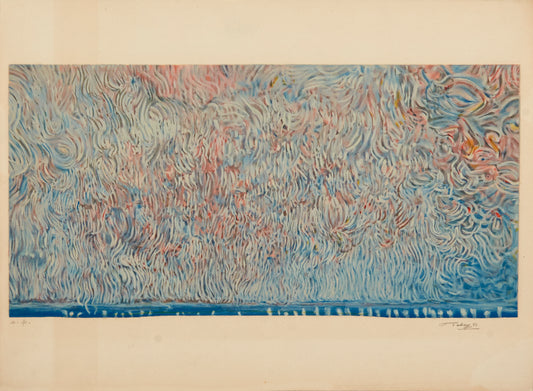 The Scroll of Liberty by Mark Tobey - Mourlot Editions - Fine_Art - Poster - Lithograph - Wall Art - Vintage - Prints - Original