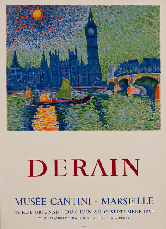 Big Ben (after) André Derain, 1964 - Mourlot Editions - Fine_Art - Poster - Lithograph - Wall Art - Vintage - Prints - Original